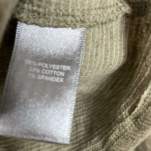 Marled Green Button Up Top Womens Size Large EUC - Picture 5 of 8